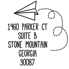 Paper Plane Return Address Embosser