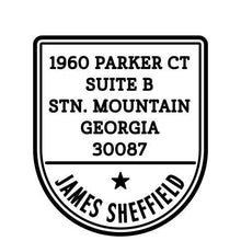 James Personalized Self-inking Round Return Address Stamp