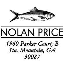 Market Personalized Self-inking Round Return Address Design