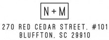 Nicole Rectangle Personalized Self Inking Return Address Stamp