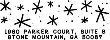 Starry Night Rectangle Personalized Self Inking Return Address Stamp