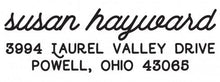 Susan Rectangle Personalized Self Inking Return Address Stamp