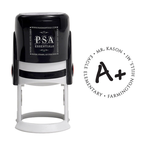 Round PSA Essentials Personalized Self-Inking Return Address Stamp
