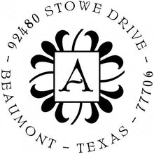 Abby Round Personalized Self Inking Return Address Stamp