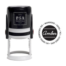 Round PSA Essentials Personalized Self-Inking Return Address Stamp