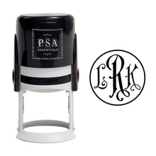 Antique Roman Monogram Personalized Self Inking Round Return Address Stamp