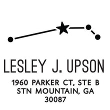 Aries Constellation Personalized Self Inking Round Return Address Stamp
