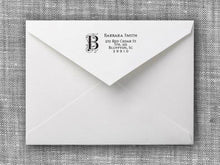 Barbara Rectangle Personalized Self Inking Return Address Stamp on Envelope