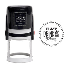 Round PSA Essentials Personalized Self-Inking Return Address Stamp