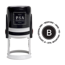 Bedford Personalized Self Inking Round Return Address Stamp