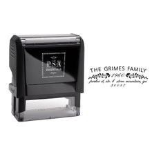 Rectangle PSA Essentials Personalized Self-Inking Return Address Stamp Black