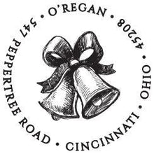 Bow Personalized Self-inking Round Return Address Stamp