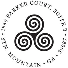 Celtic Spirals Return Address Stamp