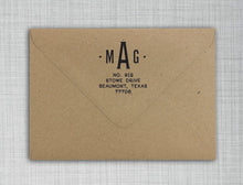 Anderson Personalized Self Inking Round Return Address Stamp on Envelope