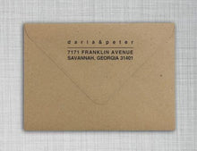Darla Rectangle Personalized Self Inking Return Address Stamp on Envelope