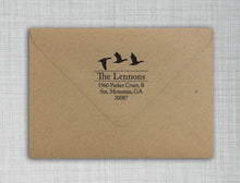 Lennon Personalized Self-inking Round Return Address Stamp on Envelope