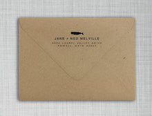 Melville Rectangle Personalized Self Inking Return Address Stamp on Envelope