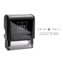 Rectangle PSA Essentials Personalized Self-Inking Return Address Stamp Black