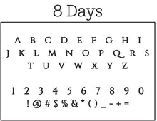 8 Days Return Address Stamp