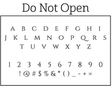 Do Not Open Return Address Stamp