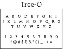 Tree-O Personalized Self-Inking Return Address Stamp Font