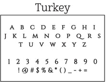 Turkey Return Address Stamp