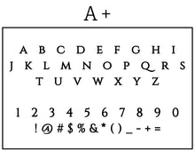 A+ Round Personalized Self Inking Return Address Stamp font sample