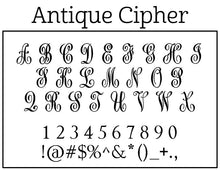 Antique Cipher Monogram Embosser