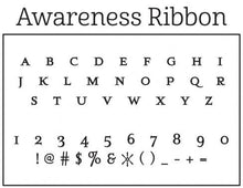 Awareness Personalized Self-inking Round Return Address Stamp on Envelope
