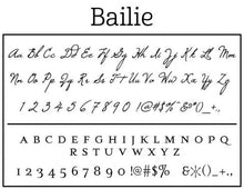 Bailie Personalized Self Inking Round Return Address Stamp font