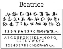Beatrice Personalized Self-inking Round Return Address Stamp on Envelope