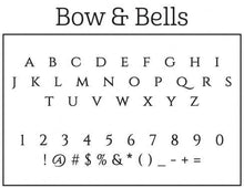 Bow Personalized Self-inking Round Return Address Stamp Font