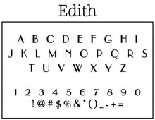Edith Personalized Self-inking Round Return Address Stamp on Envelope