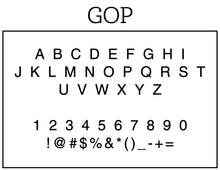 Gop Personalized Self-inking Round Return Address Stamp on Envelope