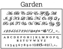 Garden Personalized Self-inking Round Return Address Stamp on Envelope