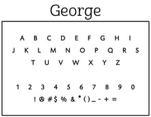 George Personalized Self-inking Round Return Address Stamp on Envelope