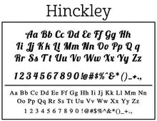 Hinckley Personalized Self-inking Round Return Address Stamp on Envelope