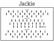 Jackie Personalized Self-inking Round Return Address Stamp Font