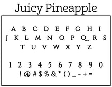 Juicey Personalized Self-inking Round Return Address Stamp Font