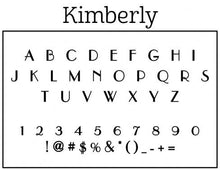 Kimberly Personalized Self-inking Round Return Address Stamp on Envelope