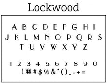 Lockwood Personalized Self-inking Round Return Address Stamp Font