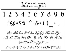 Marilyn Personalized Self-inking Round Return Address Stamp Font