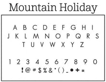 Mountain Personalized Self-inking Round Return Address Stamp Font