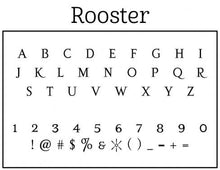 Rooster Personalized Self-inking Round Return Address Design