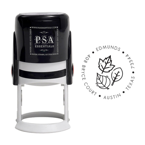 Fall Leaves Return Address Stamp