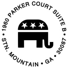 Gop Personalized Self-inking Round Return Address Stamp on Envelope