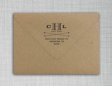 Harvey Self Inking Stamp Design on Envelope