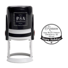 Round PSA Essentials Personalized Self-Inking Return Address Stamp