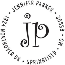 Jennifer Personalized Self-inking Round Return Address Stamp