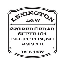Lexington Personalized Self-inking Round Return Address Stamp on Envelope